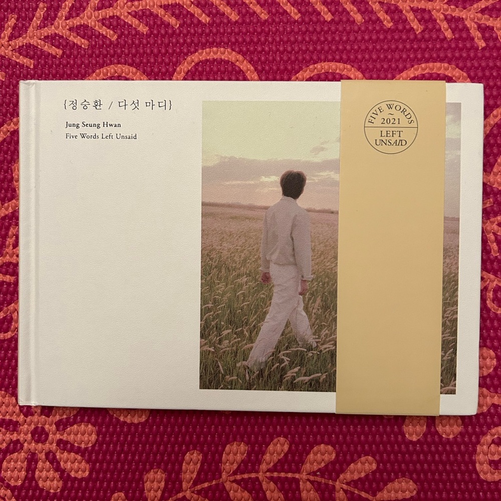 Jung Seung Hwan 2021 Five Words Left zu said *NO CD*